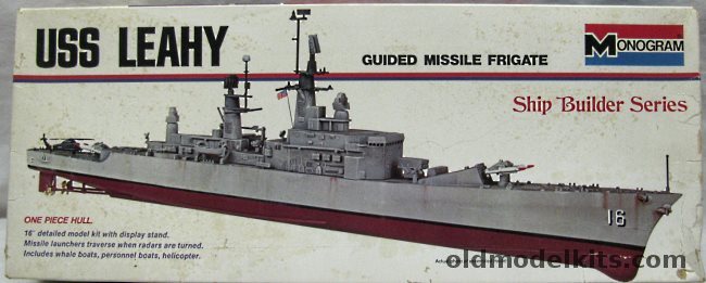 Monogram 1/415 DLG-16 USS Leahy Guided Missile Frigate, 8296-0225 plastic model kit